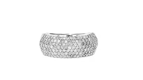 1.00 ct. t.w. Pave Diamond Ring in 14kt White Gold