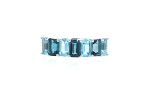 2.60 ct. t.w. Swiss and London Blue Topaz Ring in Sterling Silver
