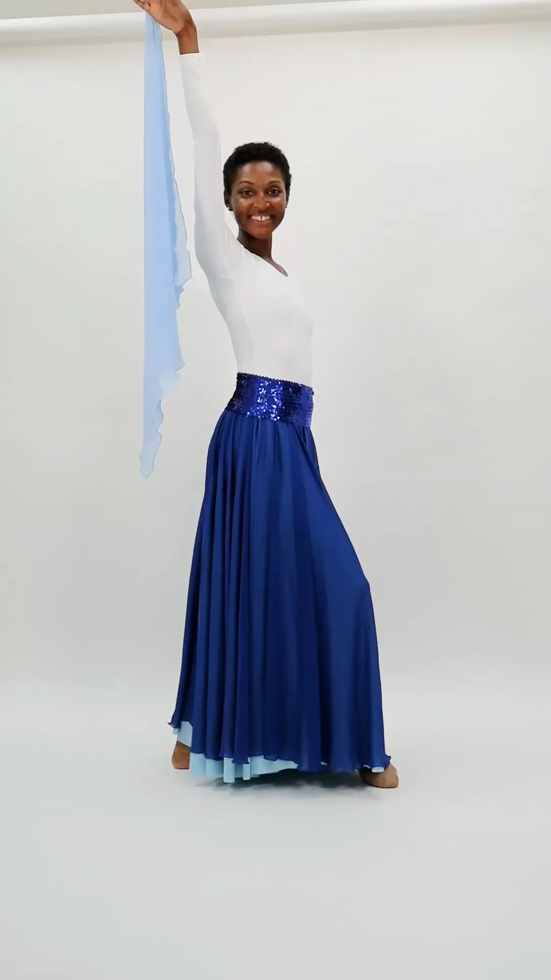 Diamond Shaped Chiffon Finger Scarf with Finger Loop | 13828 Diamond Shaped Chiffon Finger Scarf with Finger Loop | 13828