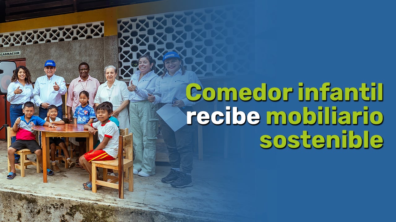 Comedor infantil de Requena recibe mobiliario sostenible