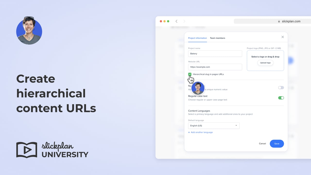 Create hierarchical content URLs