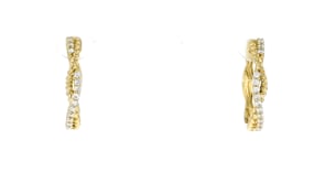 .25 ct. t.w. Lab-Grown Diamond Twisted Hoop Earrings in 18kt Gold Vermeil