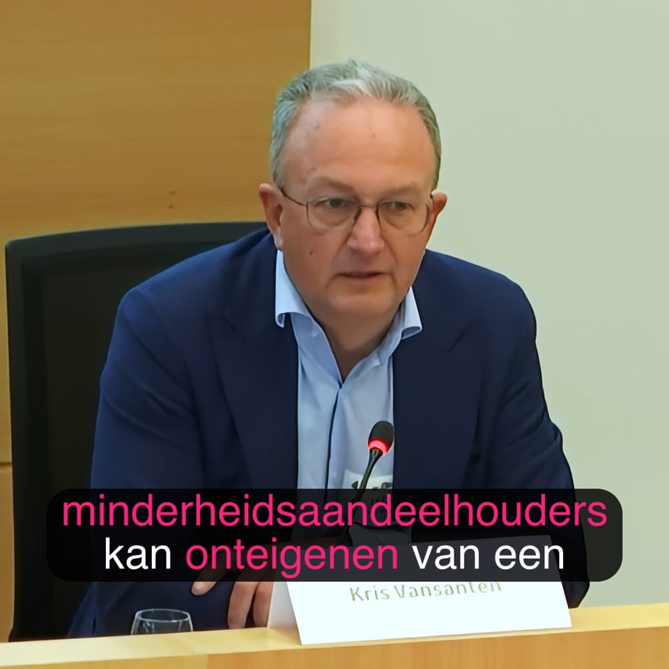 How do you commit a hold-up on a Belgian listed company?