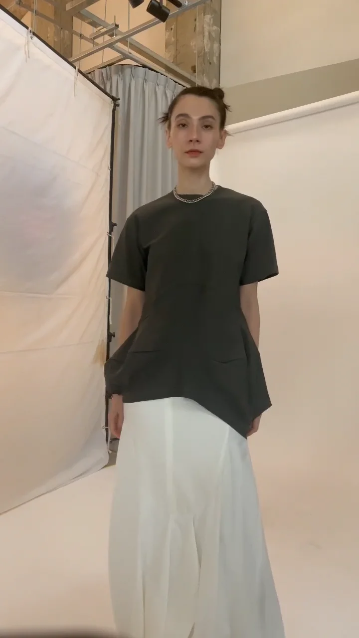 SQUARE CUBE HEM TOP | カットソー | WOMEN'S（ウィメンズ