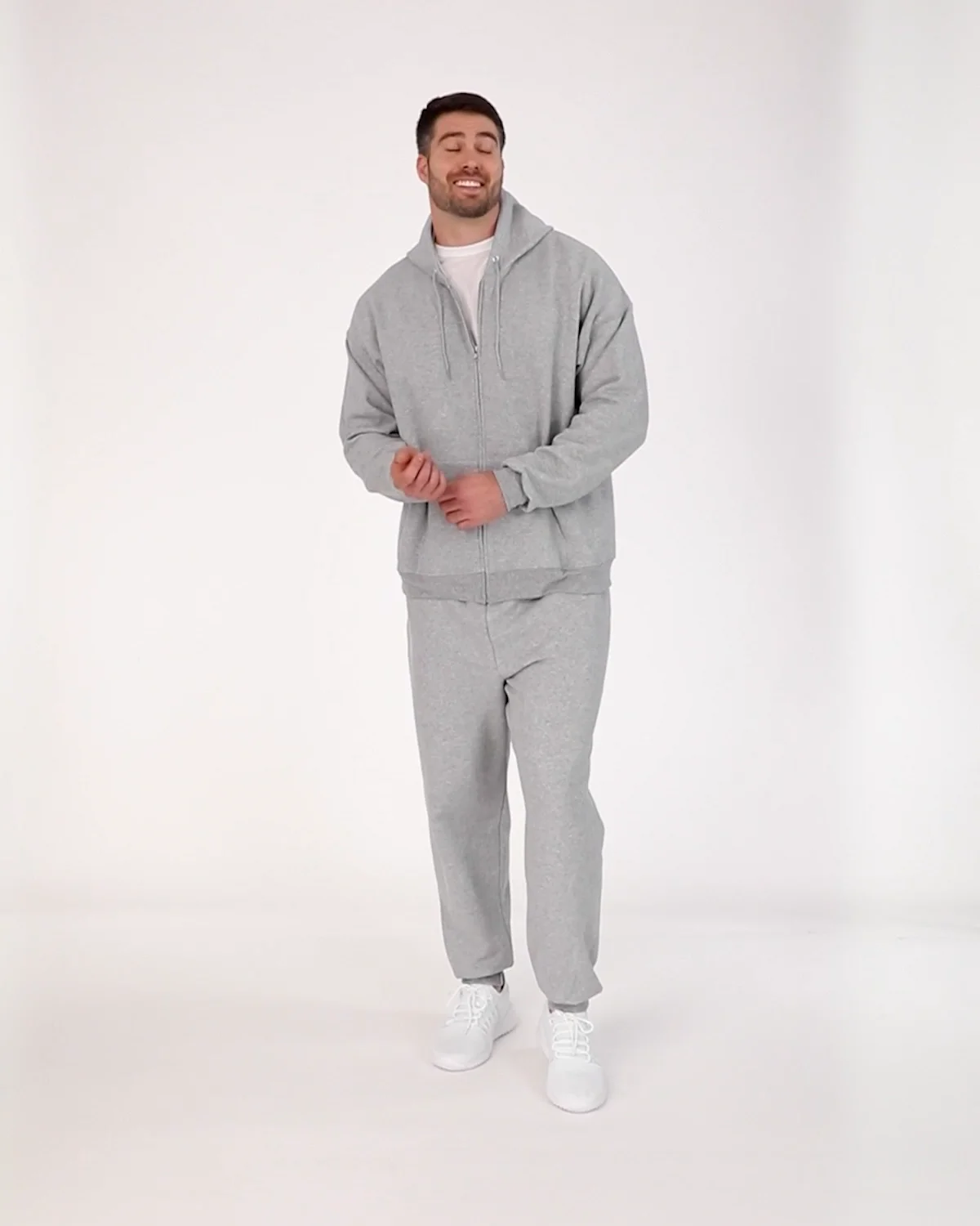 Hanes EcoSmart Unisex Full-Zip Fleece Hoodie