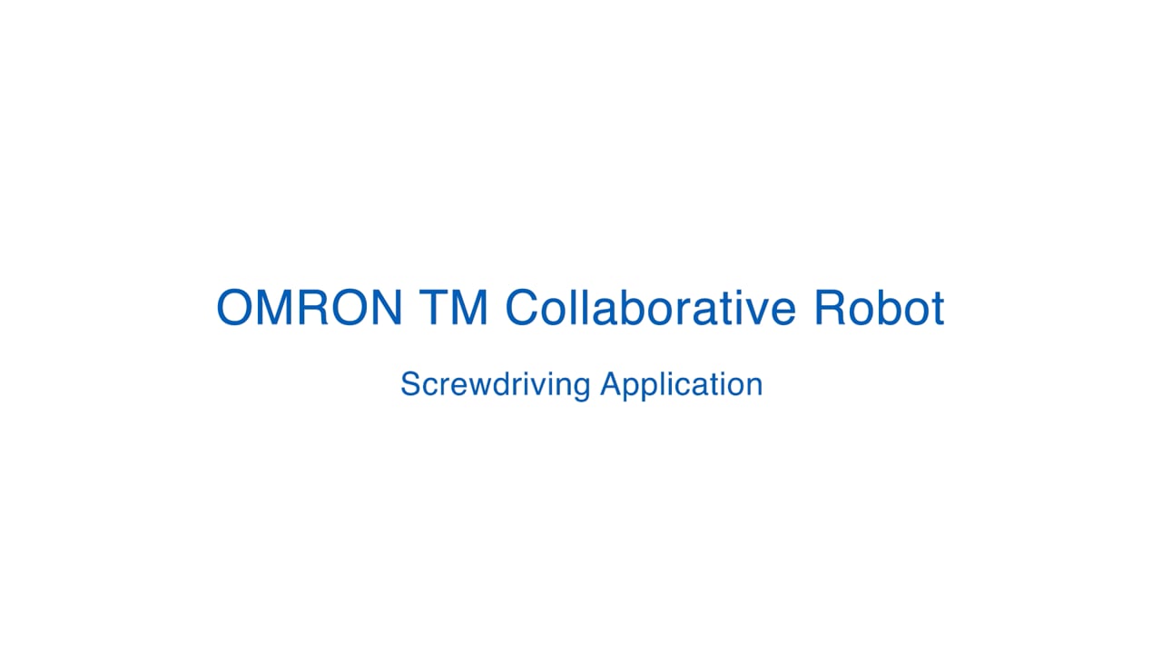 OMRON TM Robot Screwdriving Application Demo | OMRON Robotics