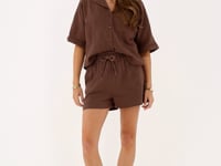 bruine co ord set blouse_1