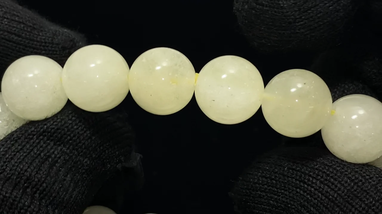 動画】【1点もの】リビアングラス ラウンド12.5mm 1連(ブレス 動画】【1点もの】リビアングラス ラウンド12.5mm 1連(ブレス