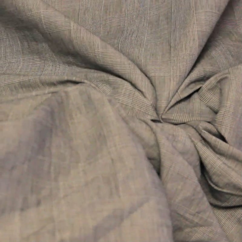 Vidéo: Tissu tailleur motif prince de Galles - Marron & Blanc
