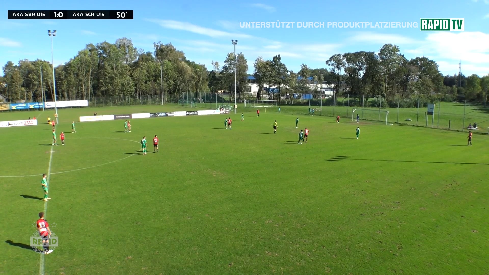 Grün-weiße Torparade: AKA U15 SV Ried - AKA U15 SK Rapid