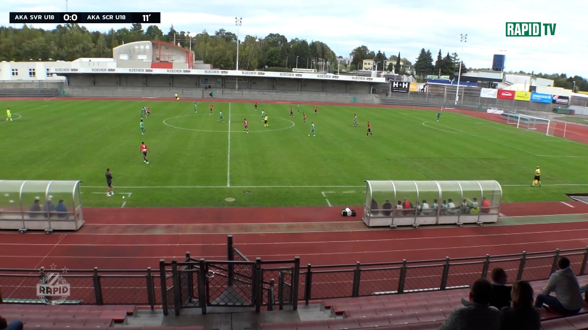 Grün-weiße Torparade: AKA U18 SV Ried - AKA U18 SK Rapid