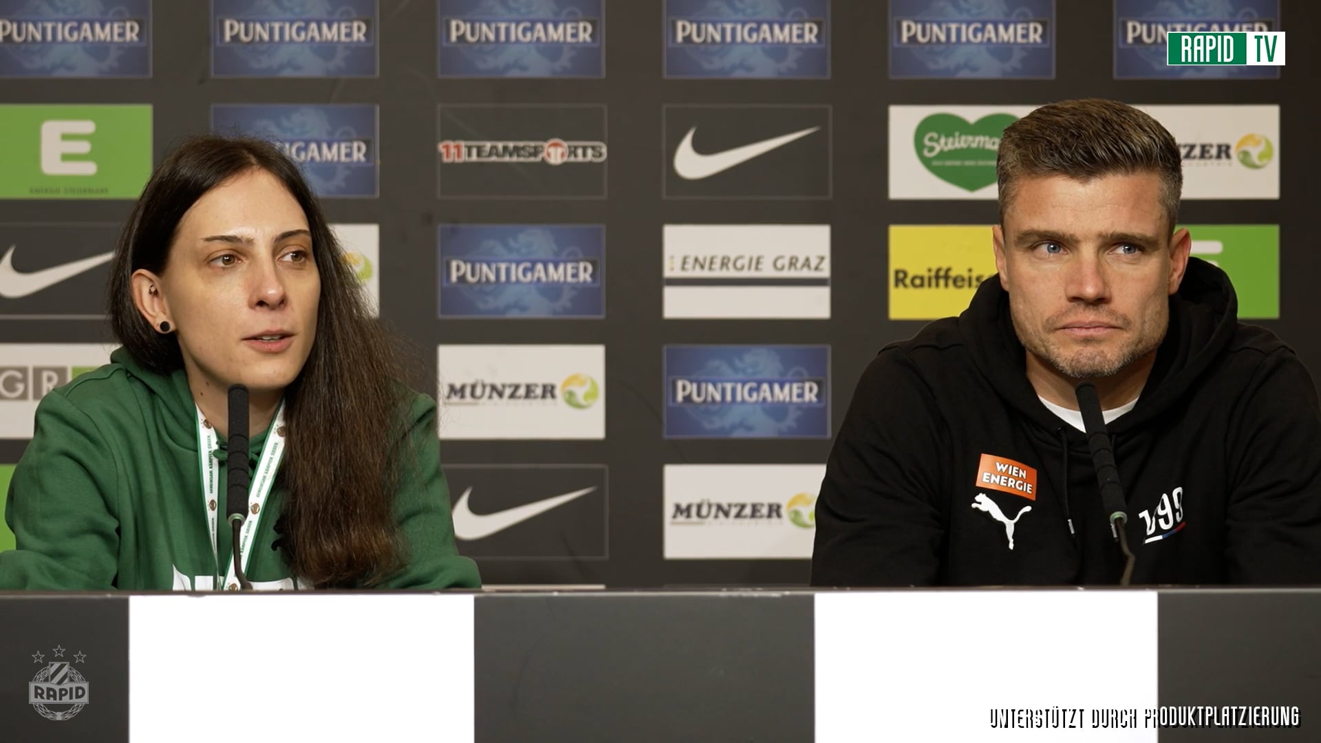 Pressekonferenz nach dem Spiel gegen Sturm Graz