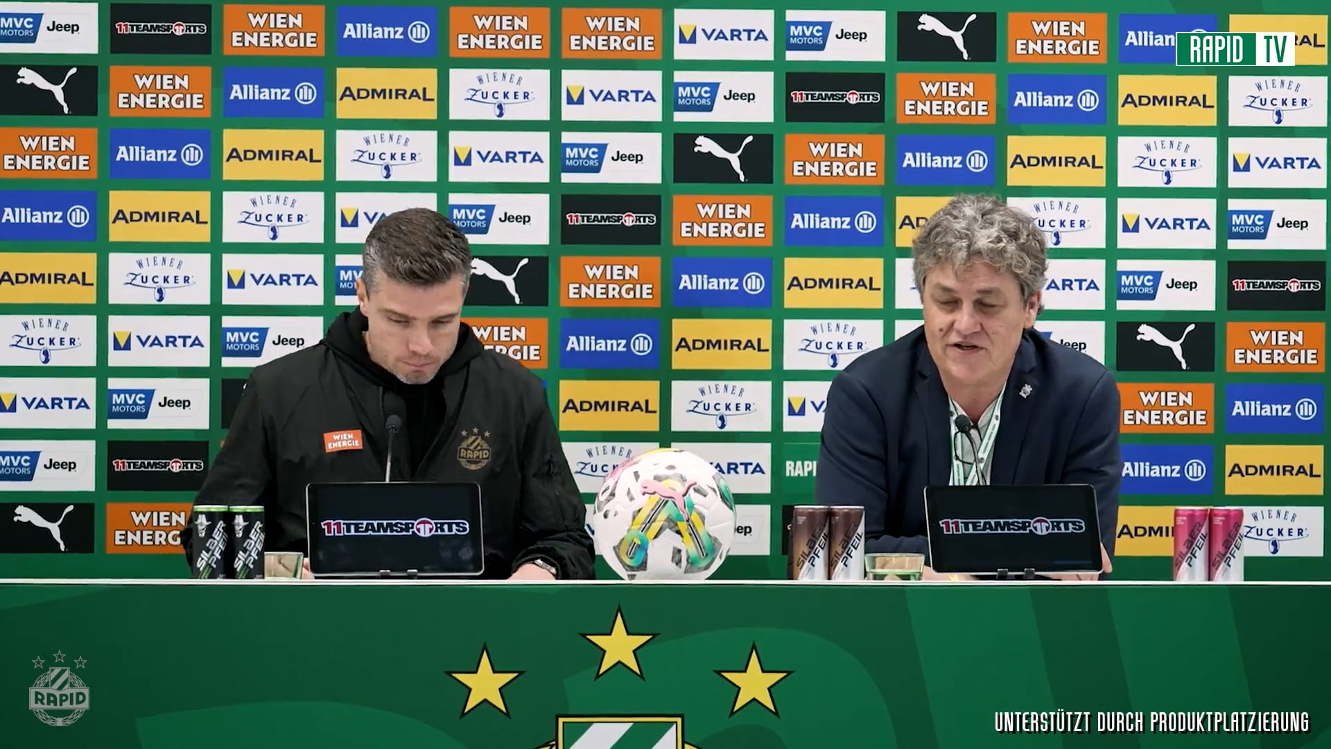Pressekonferenz nach dem Spiel gegen den LASK