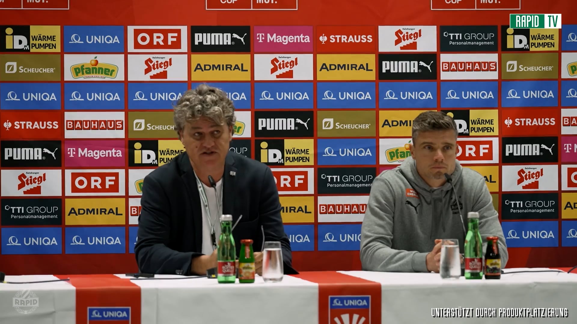Pressekonferenz nach dem Cup-Finale