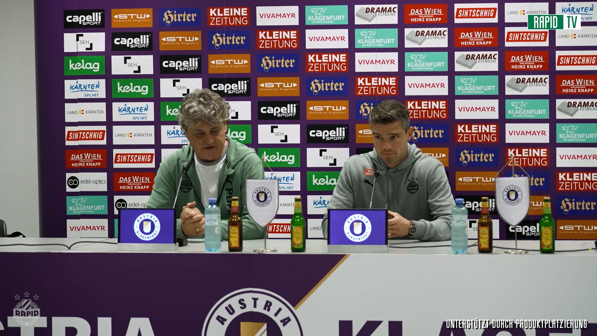 Pressekonferenz nach dem Spiel gegen Klagenfurt