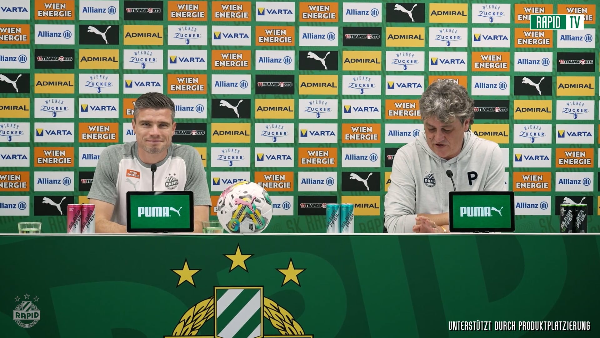 Pressekonferenz nach dem Spiel gegen Salzburg