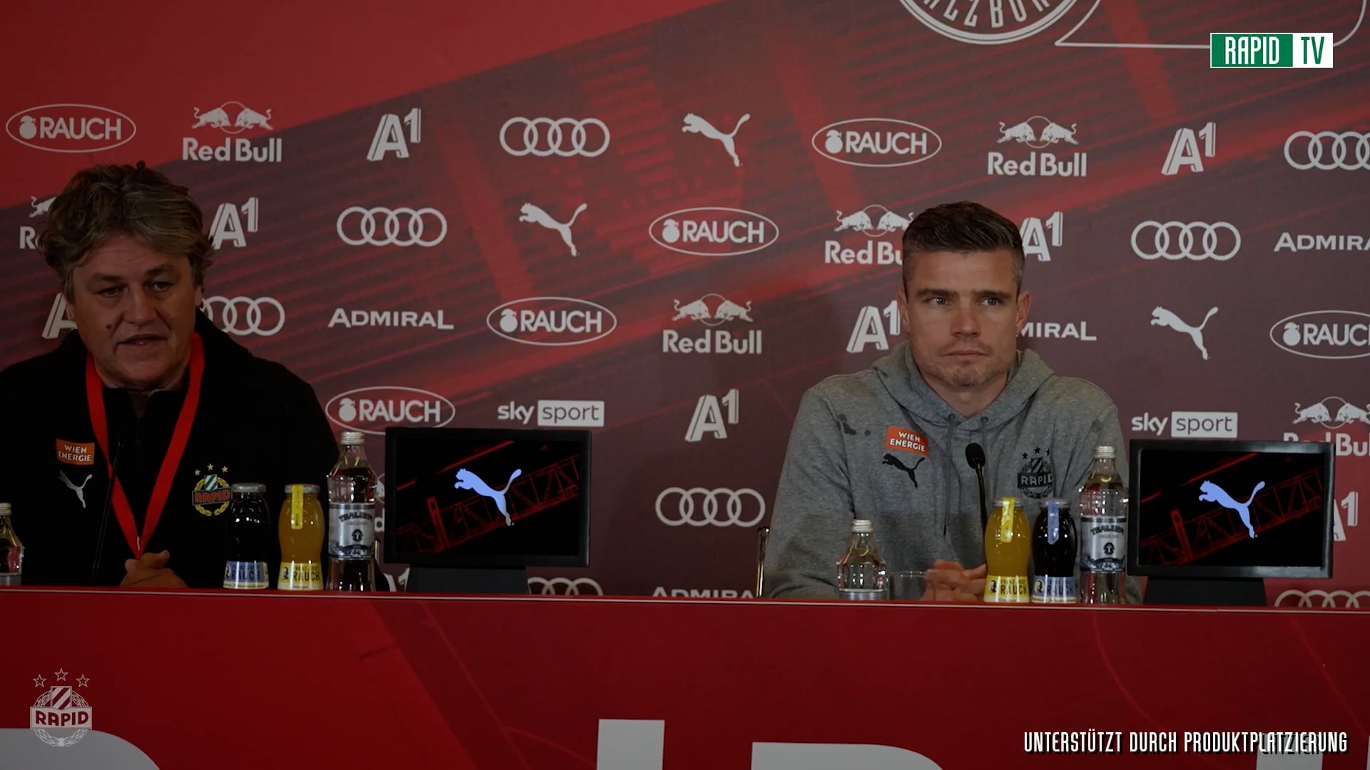 Pressekonferenz nach dem Spiel gegen Salzburg
