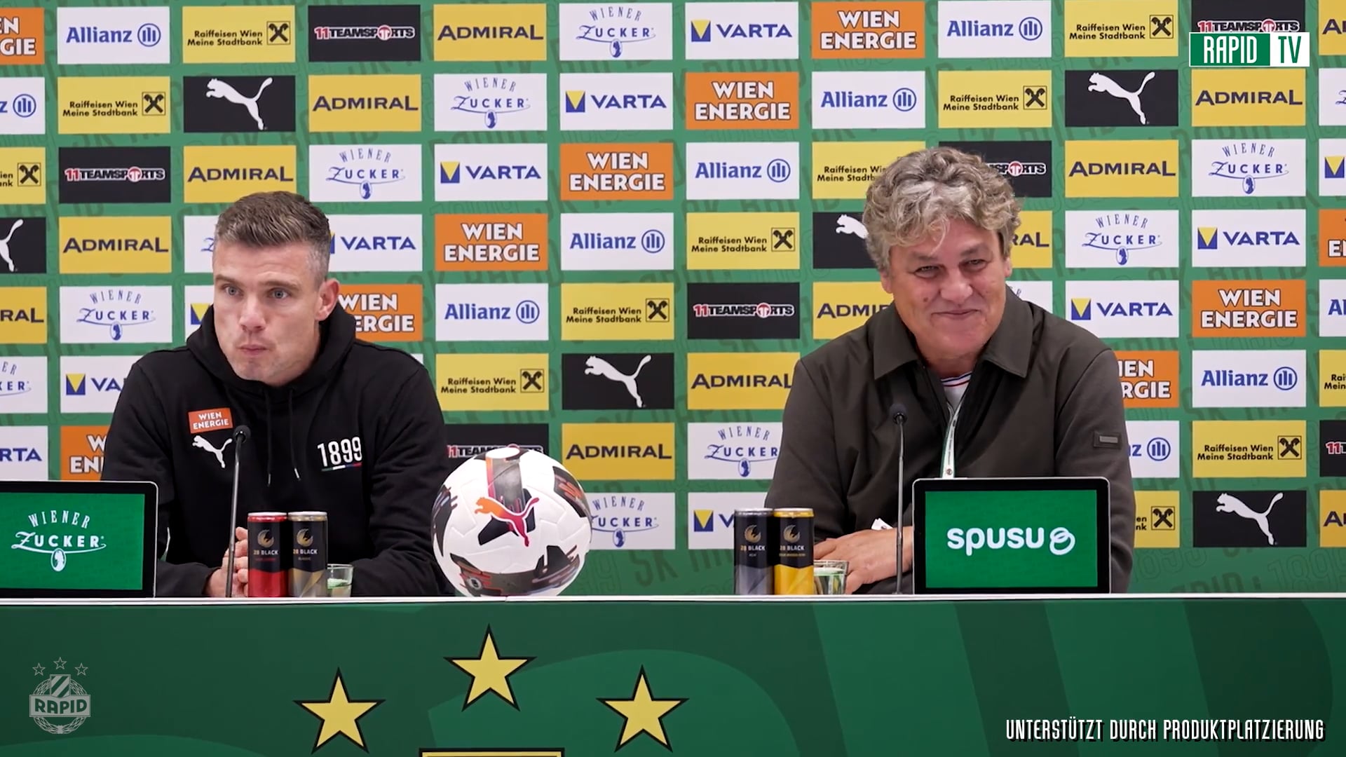 Pressekonferenz nach dem Spiel gegen Klagenfurt