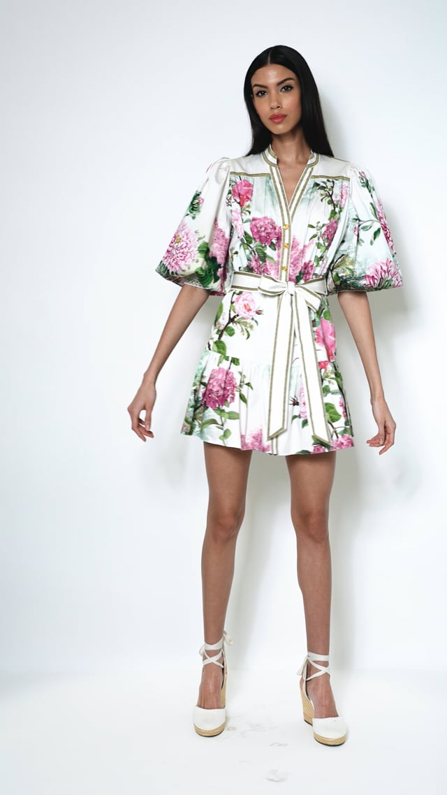 Cora Shirt Dress In Rose Whisper | Alice + Olivia Cora Shirt Dress In Rose Whisper | Alice + Olivia