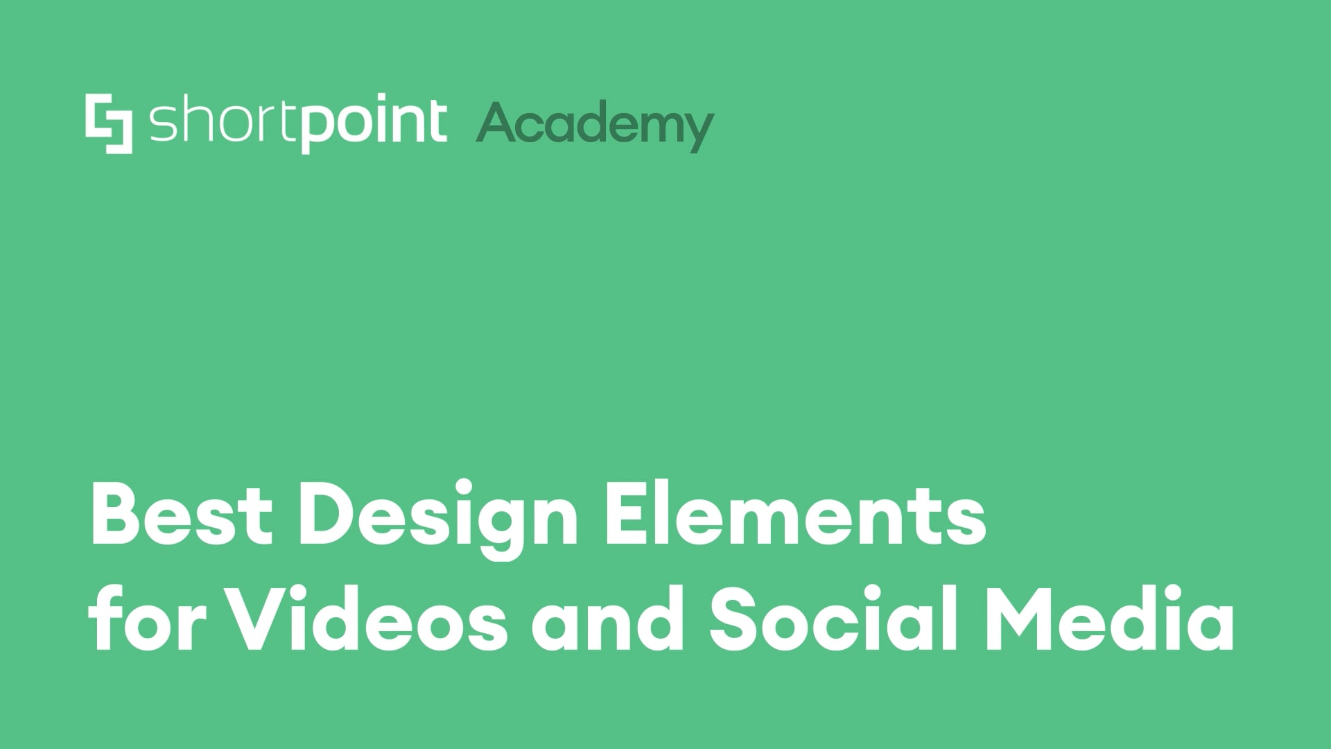 Best Design Elements for Videos and Social Media thumbnail