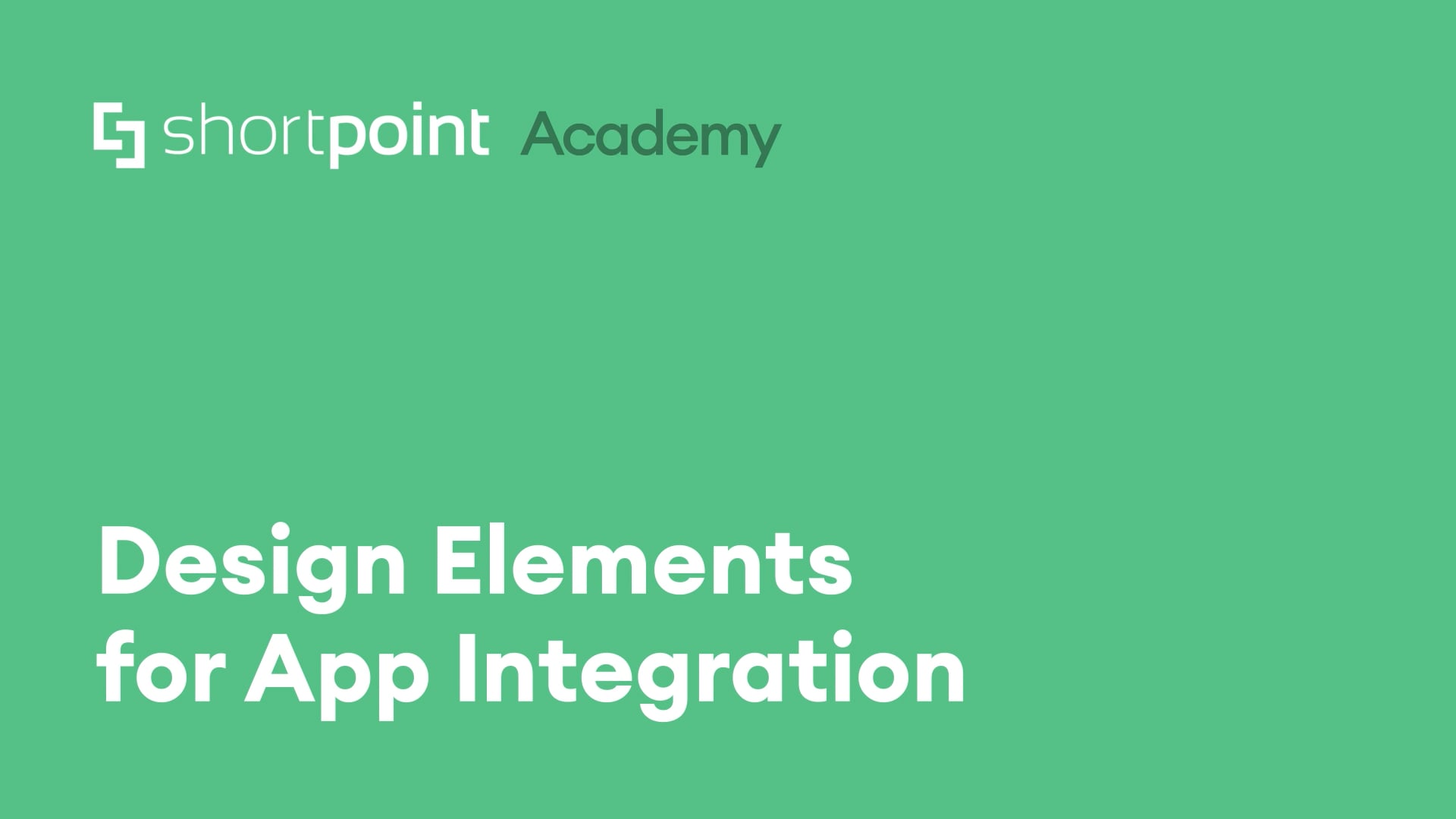 Design Elements for App Integration thumbnail