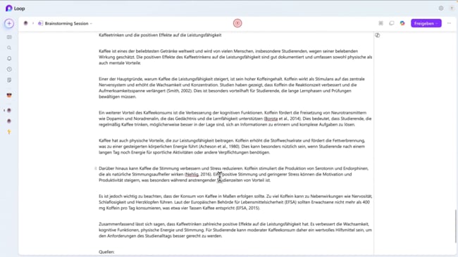 12.3 Inhalt der Entwurfsseite