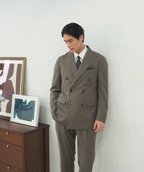 DT♪ 1LIAシングルブレストジャージーブレザー ジャケット関税込 アウトレット】2wayストレッチ トロピカルダブルブレスト