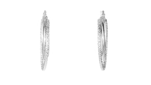Italian Sterling Silver Triple-Hoop Earrings