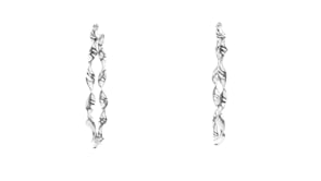 Italian Sterling Silver Twisted Hoop Earrings
