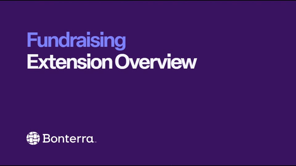Fundraising Extension