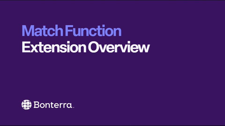 Match Function Extension