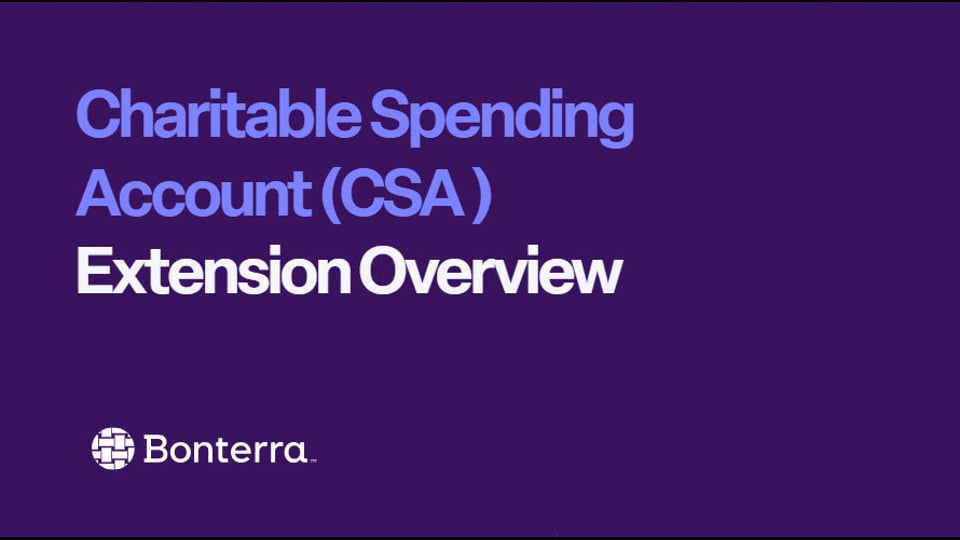 Charitable Spending Account (CSA) Extension