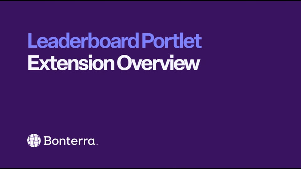 Leaderboard Portlet Extension