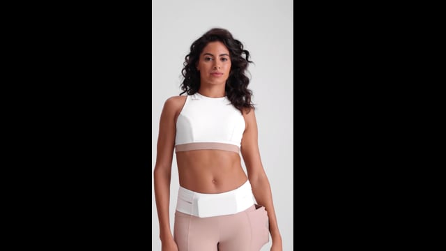 Top Cropped  Dupla Face Total Emana  Latte e Cappuccino