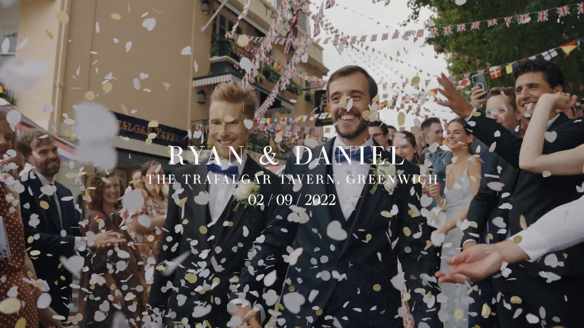 Ryan & Daniel's Wedding Highlights Film at The Trafalgar Tavern, Greenwich