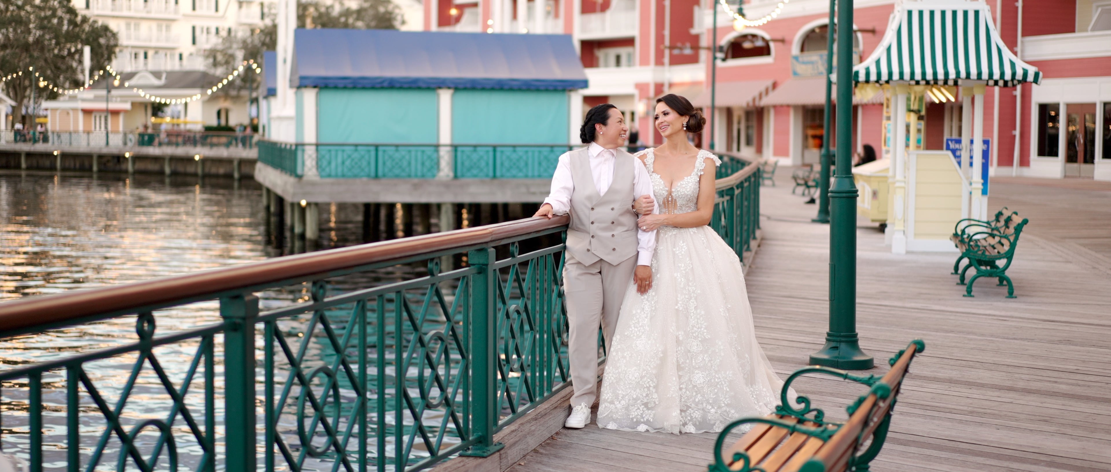 Video thumbnail for The Sweetest Disney Boardwalk Wedding | Chazi & Hannah