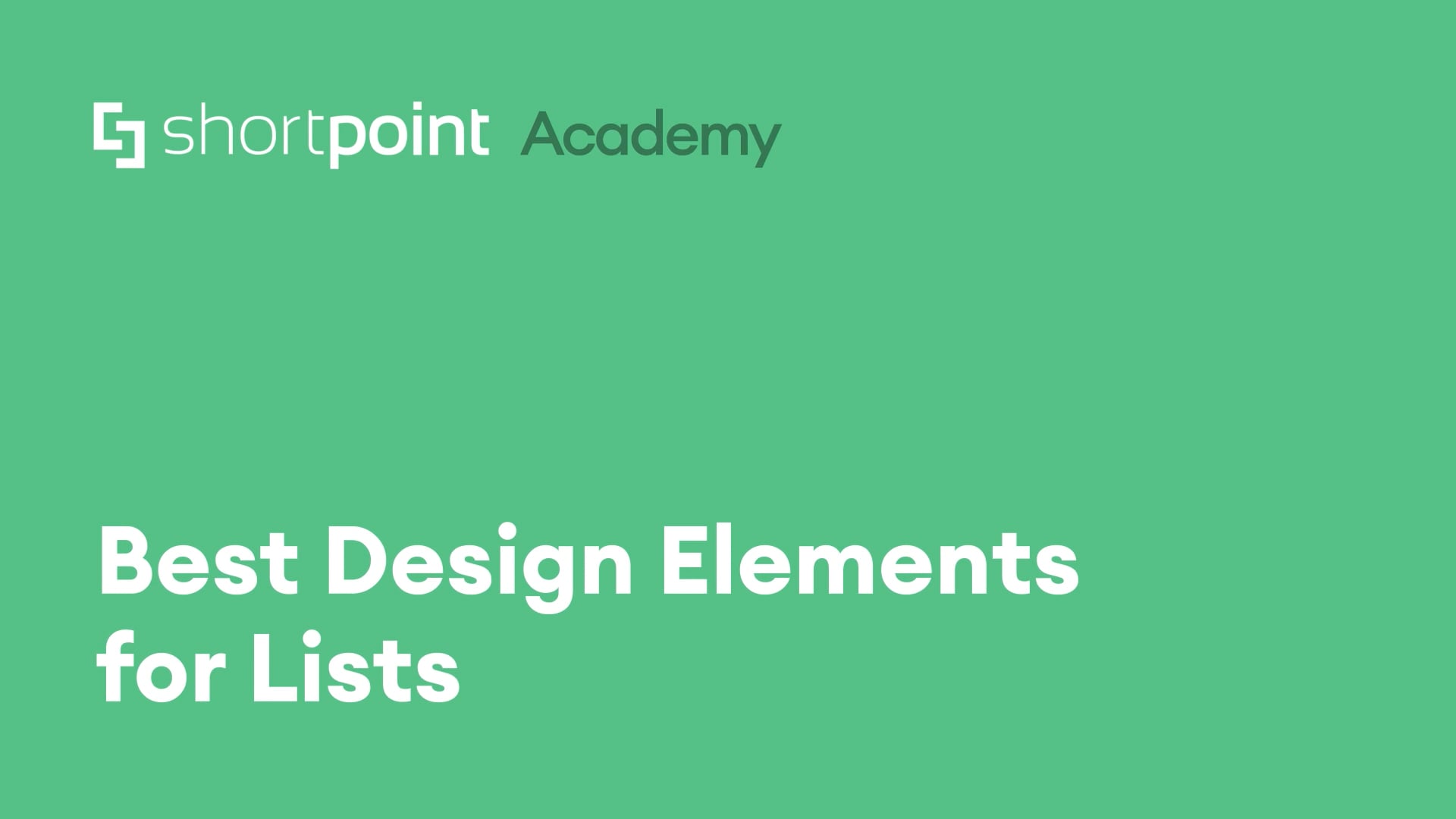 Best Design Elements for Lists thumbnail