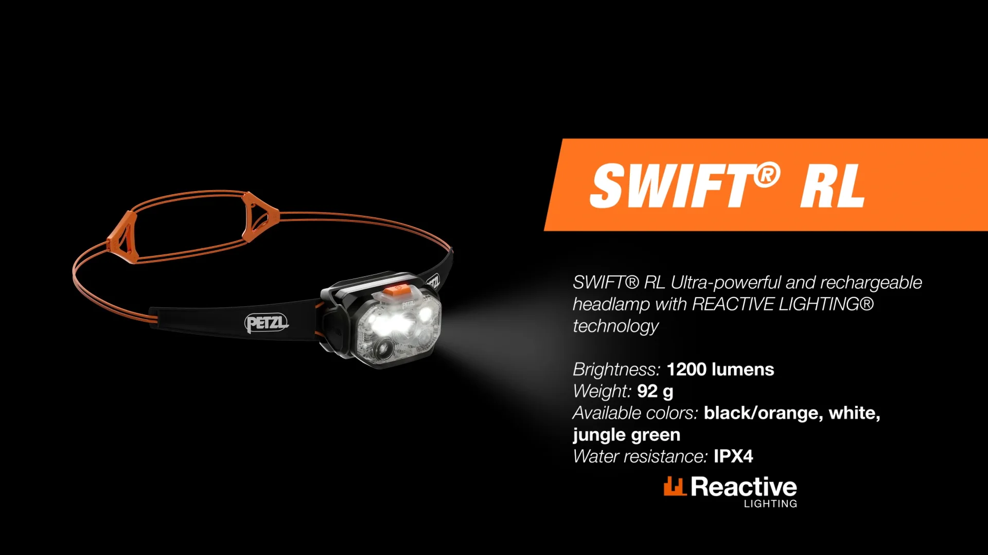 スイフト RL - PETZL｜HEADLAMP