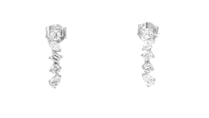 .50 ct. t.w. Lab-Grown Diamond Stacked Earrings in Sterling Silver