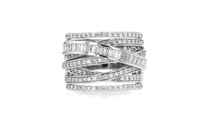 1.50 ct. t.w. Lab-Grown Diamond Highway Ring in Sterling Silver