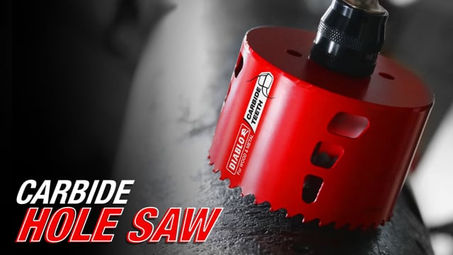 Diablo Carbide Hole Saw Demo