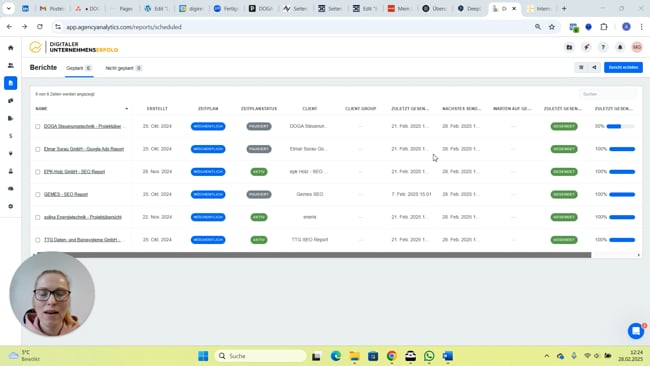 Pausieren von Reportings