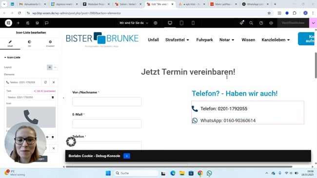 Verlinkung WhatsApp Nummern in WordPress