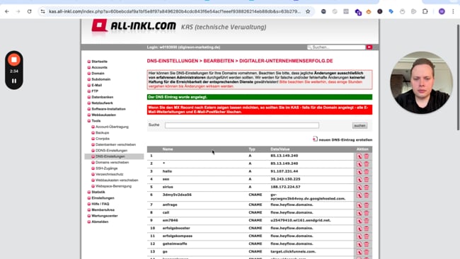Hayflow mit Domain verknüpfen