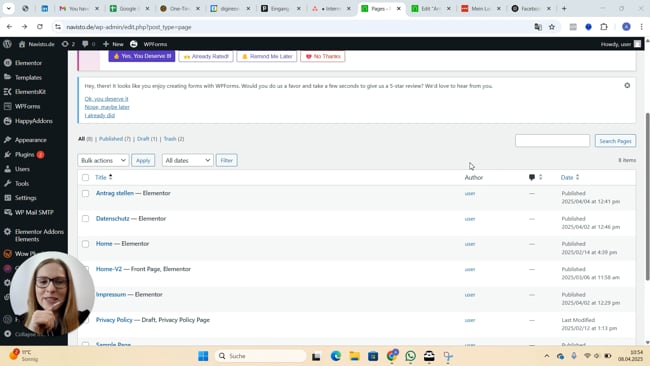 Header in WordPress "entglobalisieren"