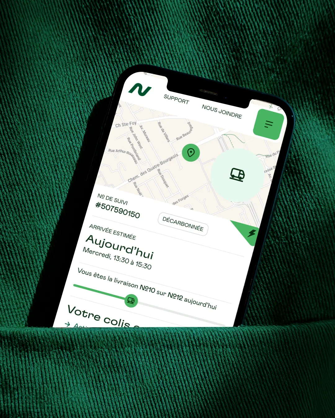 Carte du territoire Nationex