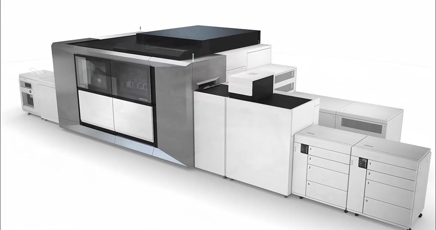 varioPRINT iX3200 Sheetfed Inkjet Press - Detailed Press Demo