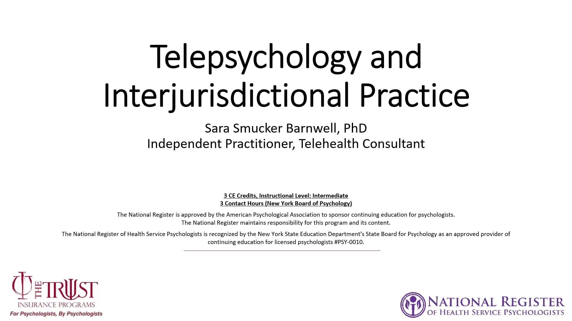 Telepsychology and Interjurisdictional Practice (Archived) featured image