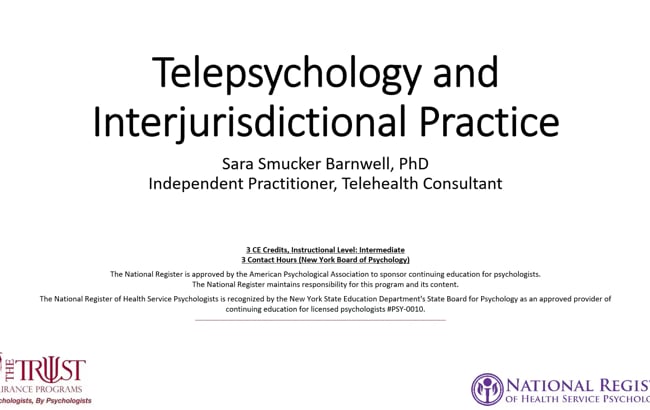 Telepsychology and Interjurisdictional Practice (Archived) featured image
