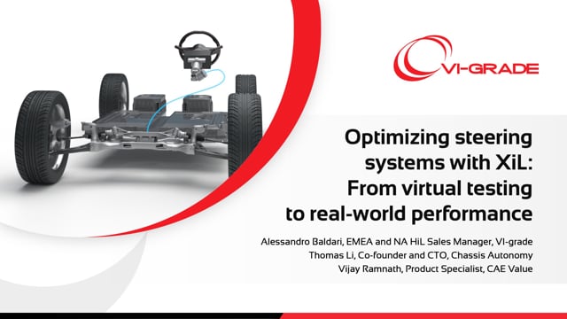 Optimizing steering systems with XiL - from virtual testing to real ...
